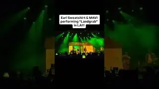 Earl Sweatshirt & MAVI performing 'Landgrab' in LA #earlsweatshirt #mavi #live #music #hiphop #fypシ