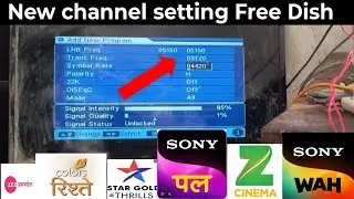 New Frequency Setting DD Free Dish, NEW channel kaise add karen, DTH channel Frequency 