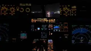 COCKPIT VIEW! NIGHT LANDING @ CANCUN!