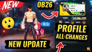 NEW PROFILE VIEW😍 FULL MODIFICATION😱 NEW UPDATE OB26 ADVANCE SERVER || FREEFIRE ||