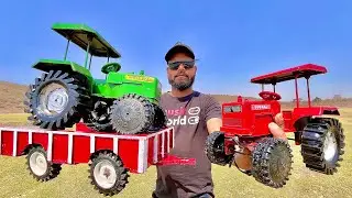 Real Tractor Model unboxing | John Deere 5310 4WD | Swaraj 855 FE | Die Cast Model Trolly Attached
