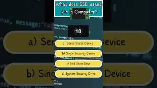 #Short Quiz - SSD