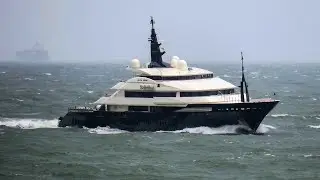 Oceanco Alfa Nero's wave riding today