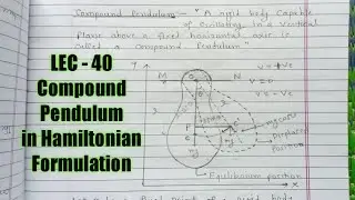 II Compound Pendulum in Hamiltonian Formulation II With Notes