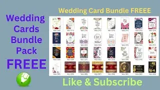 Wedding Card Bundle Pack | Invitation | Save the Date | How to use Bundle Pack Designs | Re-Design