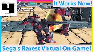 Virtual On Force Finally Fully Playable! A Very Rare Sega Arcade Game