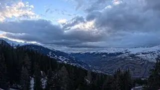 Les Arcs - French Alps - End of the day Time Lapse - GoPro Hero 11 Black 5K video - Altezza Arc 1800