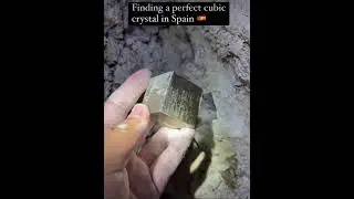 Found a cubic crystal in cave  (although rare, but not impossible come across) is just stunning💎🤩