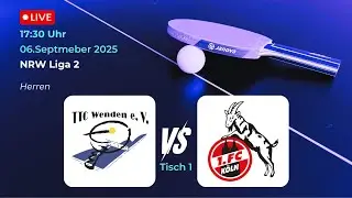 TTC Wenden vs. 1.FC K&ouml;ln III | NRW Liga 2 Tischtennis Saison 25/26 Tisch 1