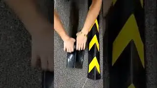 Square Edge Rubber Wall Corner Guard Car Parking Garage Rubber Corner Protectors