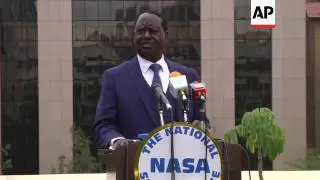 Odinga concerned about Kenya voter intimidation