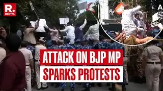 BREAKING -- BJP Stages Protests Over BJP MP Attacked In New Delhi | West Bengal