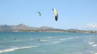 kitesurfing lessons in Mallorca edmkpollensa  kitespot in May 2017