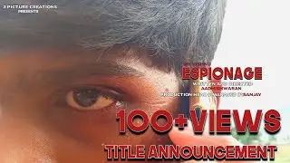 ESPIONAGE - Title Announcement | Sri Vishnu | Aadhishwaran | 3 Pictures Creations
