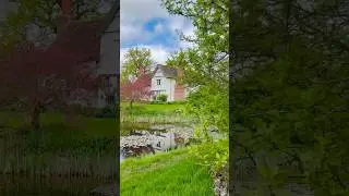 Would you like to stay in medieval moated Manor House like this ?🌿🌸 #garden #englishcountryside