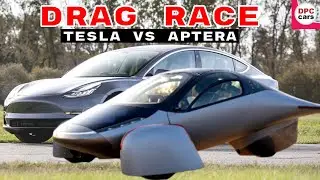 Aptera Solar EV vs Tesla Model 3 In Drag Race