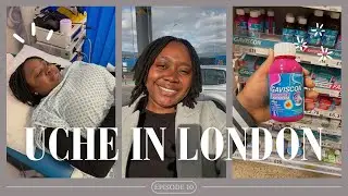 UCHE IN LONDON EP10 🇬🇧: Health Update: Hysteroscopy day | Retied My Locs | Restocking & Bulk Cooking