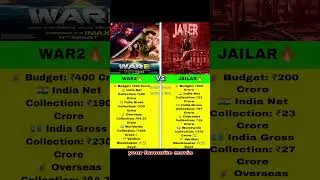 ⚔️ War 2 vs Jailer 🔥 Box Office Mega Clash 🎬🚀day5