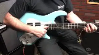 Sims quad pickups for bass Amp Shop Bass Exchange demo with unique 