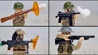 Lego WWII Test: Allied Weapons (🇺🇸🇬🇧🇫🇷)
