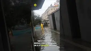 Kakva snimka iz Rijeke: Džentlmen i splavar u jednom!