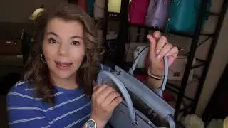 Michael Kors: новая бледно-голубая Selma Medium и две новые распаковки
