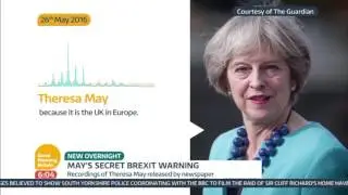 Theresa May's Brexit Warning | Good Morning Britain