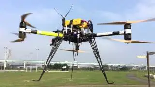 Mikrokopter Y6 test flight_01