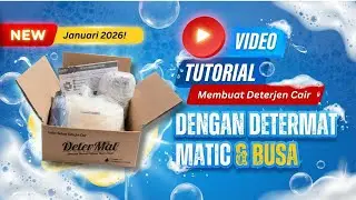 [FULL VIDEO] NEW!! TUTORIAL DETERMAT MATIC & BUSA! PAKET BAHAN DETERJEN PAKAIAN! ORCHID CARE