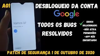 DESBLOQUEIO CONTA GOOGLE SAMSUNG A01 - TODOS OS BUGS FORAM RESOLVIDOS - MODELO SM-A015M/DS - SEM PC