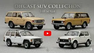1/18 Scale SUV Diecast Models Collection 4x4 Comparation
