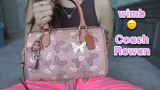what's in my bag | Coach Butterfly Rowan ♡