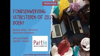 Webinar 'Fondsenwerving: Uitbesteden of zelf doen?'