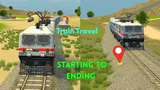 Train Travel Starting To Ending 😳 INDIAN VEHICLES SIMULATOR 3D GAME 🔥 ||. Vggaming01. ||