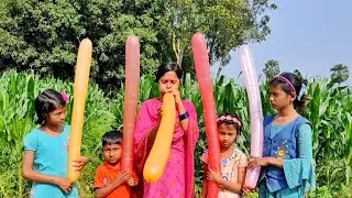 outdoor fun with Rocket Balloon and learn colors for kids by I kids episode -106.
