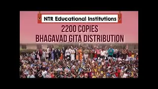 2200 copies of Bhagavad Gita distribution at NTR Educational Institutions @travellingsankirtanparty