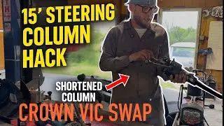 Shortening the Bronco Steering Column for a Crown Vic Swap