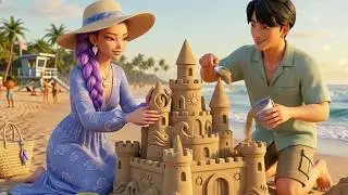 Family Beach Challenge | Animated Music Video | Croco Beat (Kpop Demon Hunters Song)
