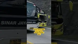 Balapan Seru bus Sinar jaya feat bus Dewantara #balapanbus #tolcipali