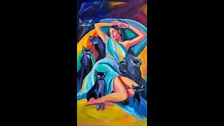 The Time of Cats: Feline Fervor (Время котиков: Кошачий жар (в манере Alice Bailly)) #jazz