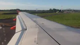Easyjet A319 Morning Takeoff out of Bristol Airport