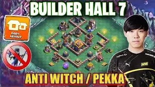 🔥UNBEATEN🔥BUILDER HALL 7 BASE + REPLAY || TOP 10 BH7 ANTI WITCH & PEKKA || BH7 BASE LAYOUT WITH LINK