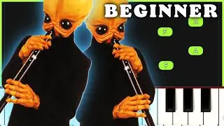 Cantina Band - Star Wars | BEGINNER ONE HAND PIANO TUTORIAL