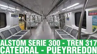 Subte De Buenos Aires | Alstom RC317 interestacion Catedral - Pueyrredon