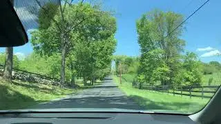 Driving on Rokeby Rd (Rt. 623)  Upperville, Virginia 2023