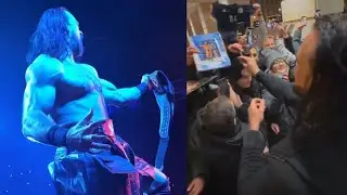 Footage of Drew McIntyre celebrating title win following WWE SmackDown