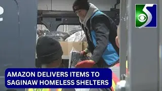 Amazon delivers items to Saginaw homeless shelters