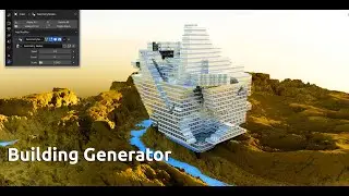 Building Generator - Blender 3.4 - Geometry Nodes - Showcase