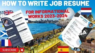 How To Write Job Resume (CV) for International Job Seekers