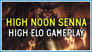 NEW High Noon Senna Skin - High Elo Gameplay on EUW - League of Legends